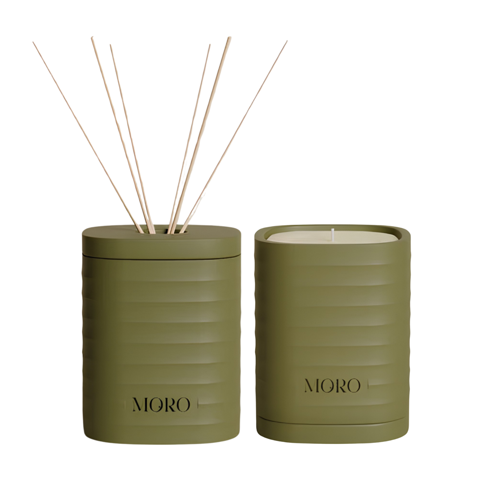 MORO kaars + geurstokken - amber & musk