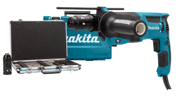 MAKITA - SDS + boorhamer 26mm - D42444 combihamer 800W met klopfunctie+koffer