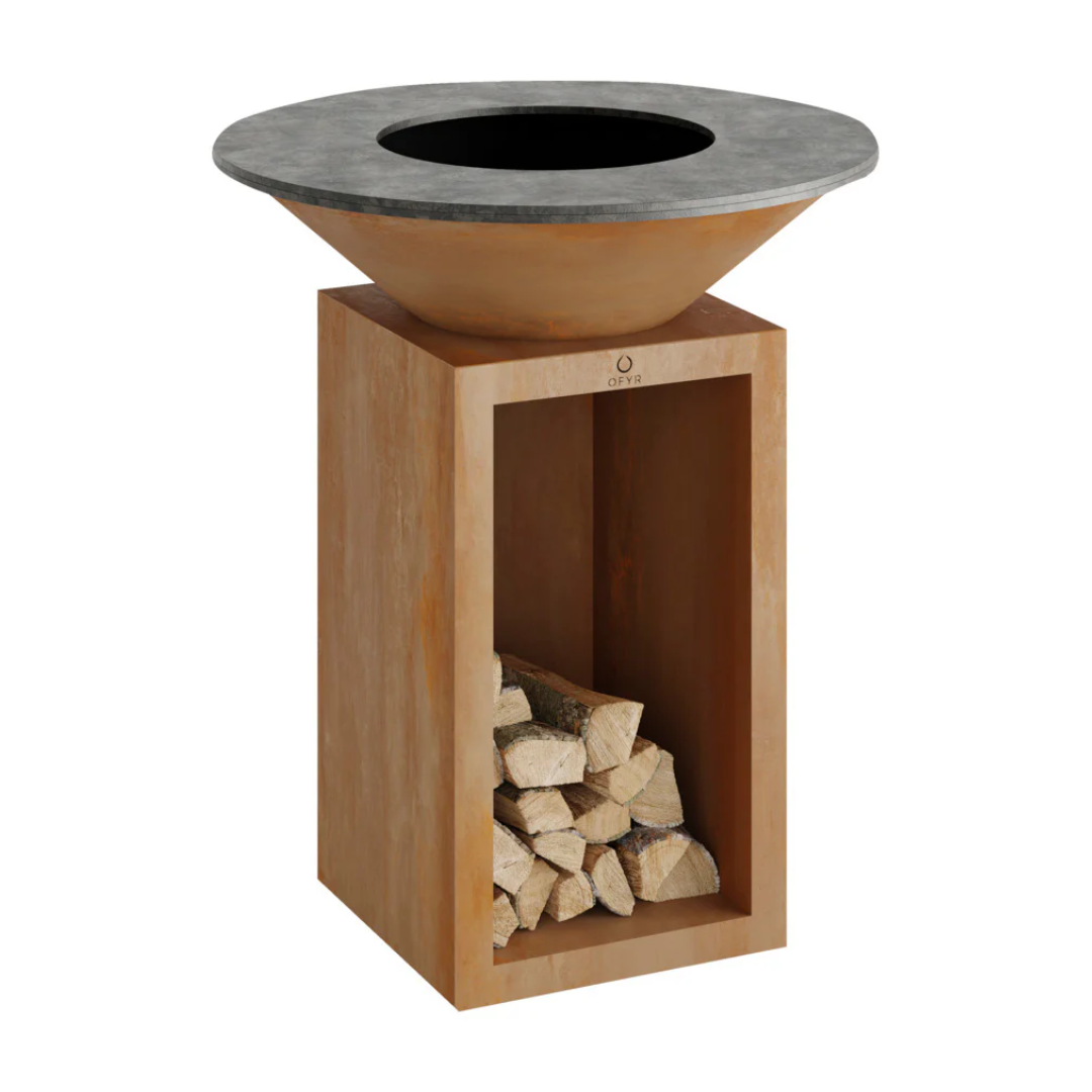 OFYR - Classic storage corten 85 Barbecue vuurschaal grill