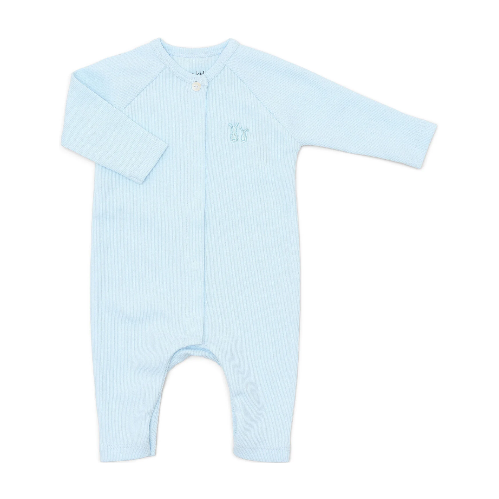 POETREE Ollie babypakje 2 x 2 rib - baby blauw - 62