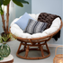 Papasan loungestoel - 115 cm