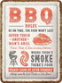 Sign "BBQ Rules"