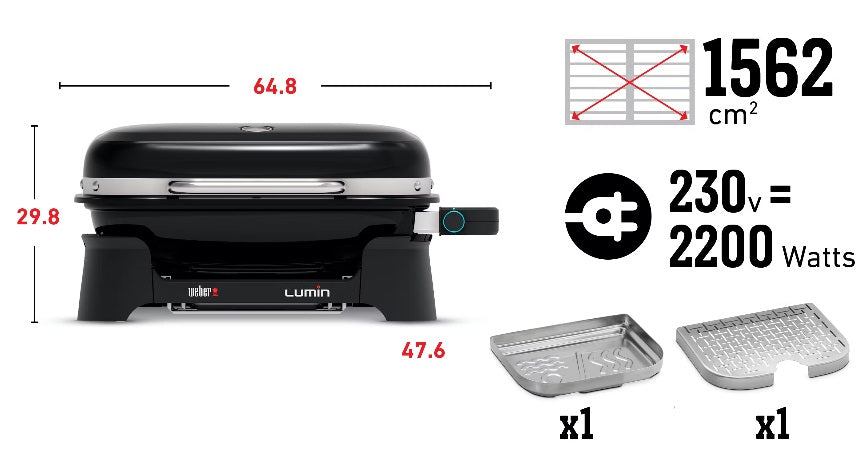 WEBER lumin elektrische barbecue