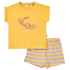 WOODY Meisjes pyjama - geel - 6j.