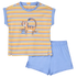 WOODY Meisjes pyjama - geel gestreept - 9m