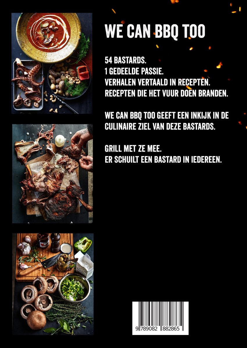 THE BASTARD - Boek 'We can BBQ too' kookboek bbq recepten