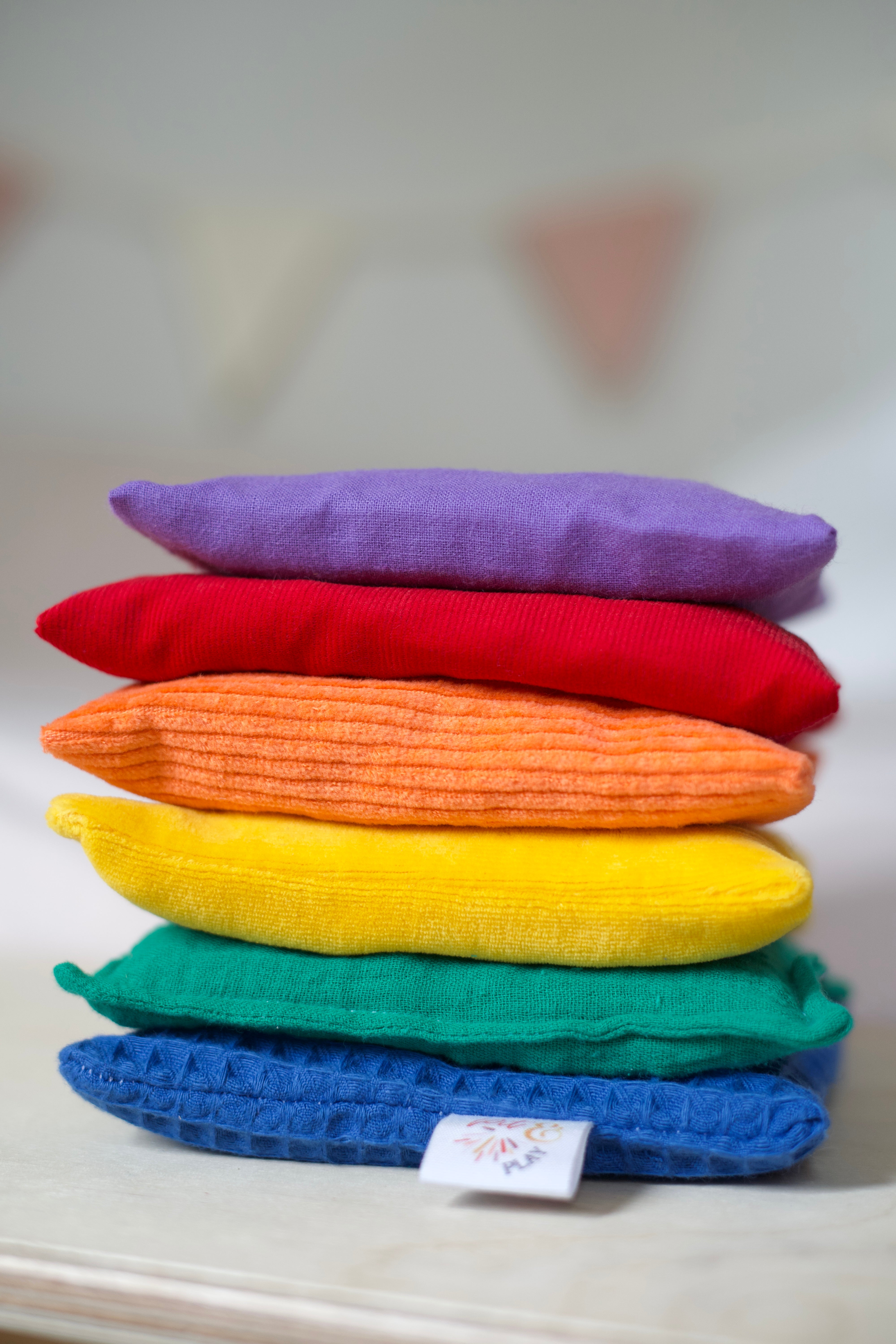 Pittenzakjes set regenboog classic - 6st
