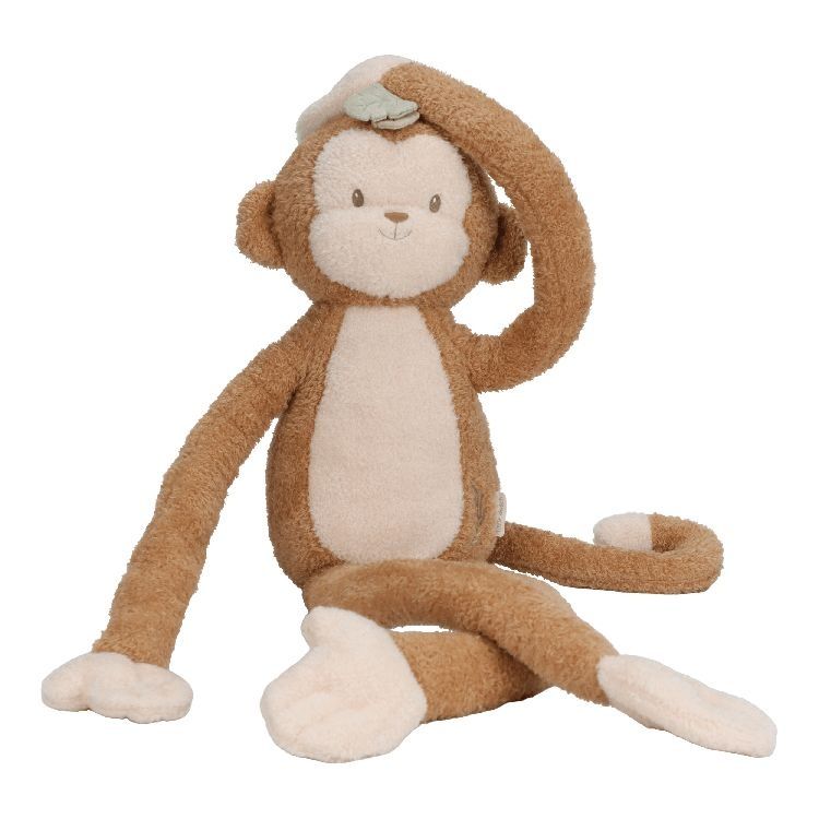 LITTLE DUTCH Safari Friends knuffel aap XL - bruin